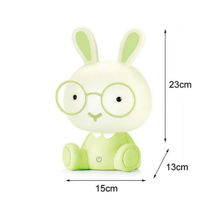 LED Night Light Touch Cartoon New Bunny Table Lamp Baby Kids Room Bedside Night Light Christmas Gifts Decor Home Bedroom Party