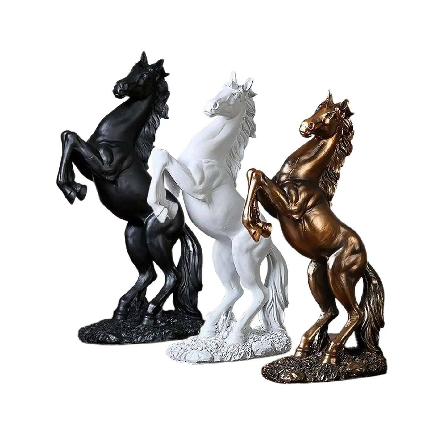 Modern Horse Statue Animal Sculpture Home Office Ornaments Figure Collection