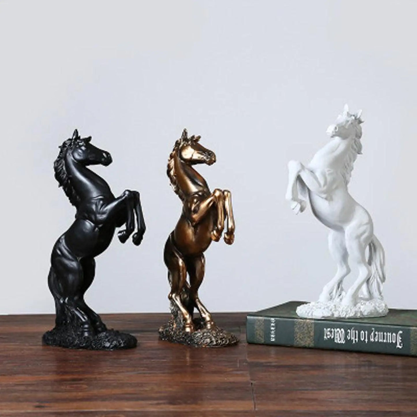 Modern Horse Statue Animal Sculpture Home Office Ornaments Figure Collection