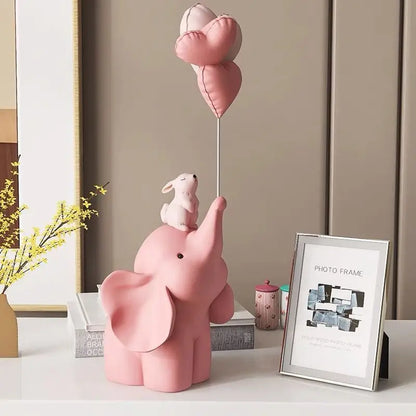 Home Decor Nordic Small Elephant Statue Tabletop Decor Interior Figurines Modern Small Cartoon Animal Art Crafts Gifts Sculpture