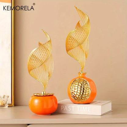 Ceramic Statue Nordic Creative Light Luxury Living Room Decoration Sculptures and Figurines Office Desk Accessories Room Decor