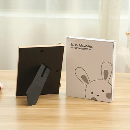 7 Inch Cartoon Cute Rabbit Photo Frame Kindergarten Student Photo Frame Horizontal Children's Table Creative