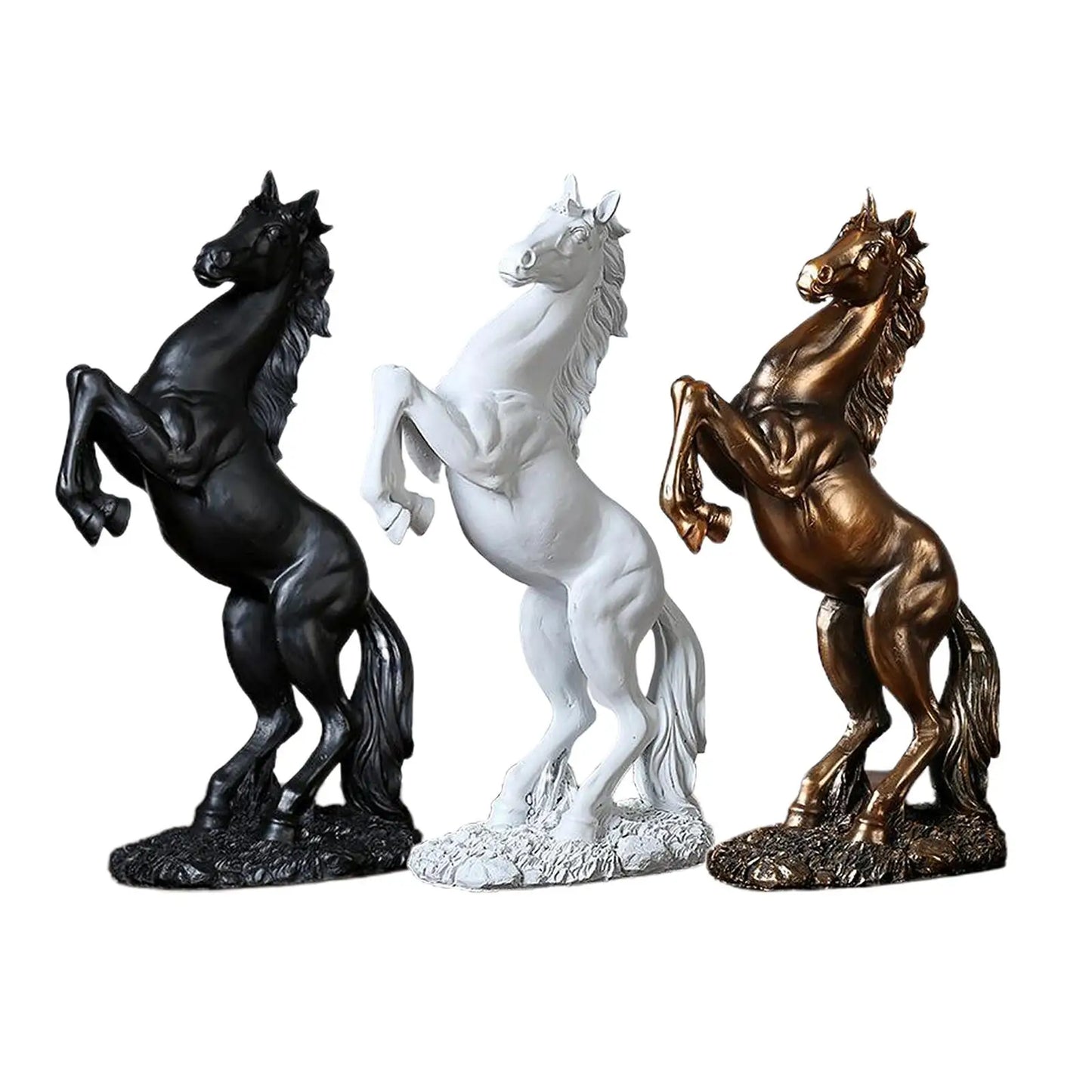 Modern Horse Statue Animal Sculpture Home Office Ornaments Figure Collection